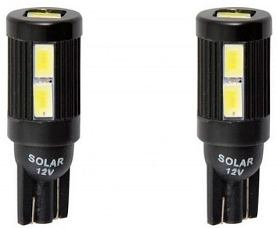 Лампа світлодіодна LED Solar 10SMD white LS287_B2 T10 W2.1x9.5d 12 В