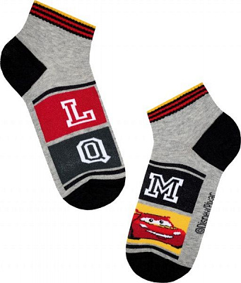 Носки детские Conte-Kids Disney Тачки короткие 367 17С-136СПМ р.20 серый 