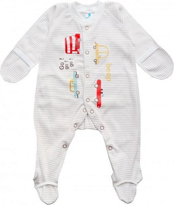 Комбінезон Minikin р.56 білий у смужку 205603