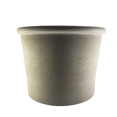 Горшок DEROMA Bordato Prima Grafit круглый 31 л серый (0P38JE08Z) 