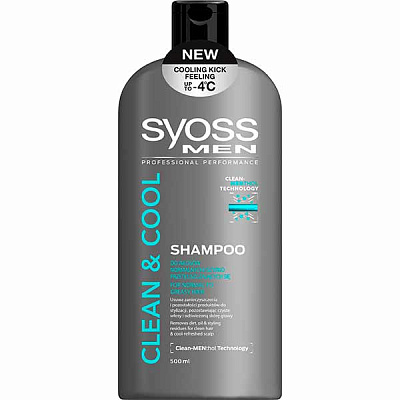Шампунь Syoss Men Clean Cool 500 мл