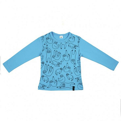Футболка з довгим рукавом Danaya р.86 блакитний із малюнком ШЯ19-19