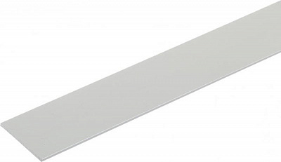 Полоса АЛЮПРО анодированная 40х2 мм 1 м серебро