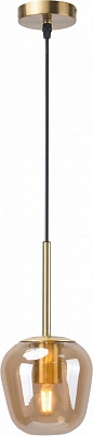 Светильник подвесной Sensio Bellevue 1x40 Вт /E27 янтарный с золотым ALB-P00427-AM