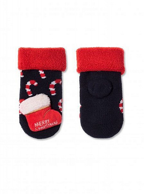 Шкарпетки дитячі Conte-Kids New Year 521 19С-79СП р.9-10 темно-синій