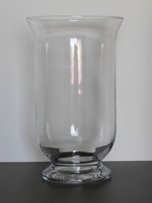 Ваза Барселона стеклянная прозрачная 30 см 