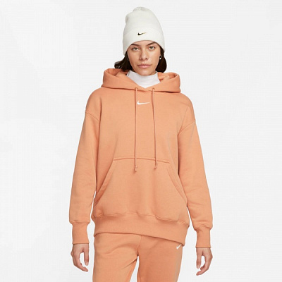Джемпер Nike W NSW PHNX FLC OS PO HOODIE DQ5860-225 р.M коричневий