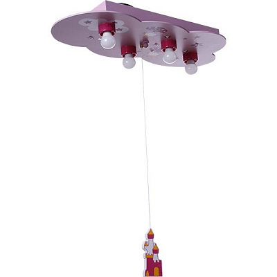 Люстра Crystal Sky PL4 рожева