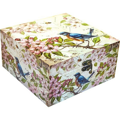 Скриня для прикрас Птах бежева 20.2x21 см