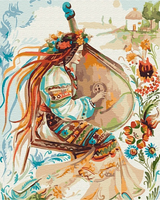 Картина за номерами Преміум Українська мелодія PBS51802 40x50 см Brushme