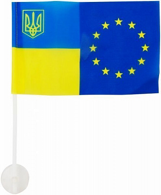 Прапор Україна-Євросоюз  160х90 мм