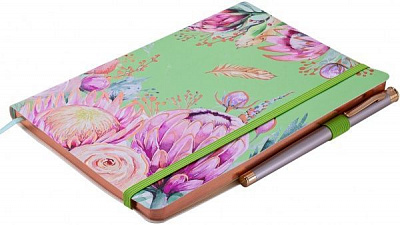 Блокнот Cherie А5 96 арк. клітинка мятний штучна шкіра BM.295105-38 Buromax