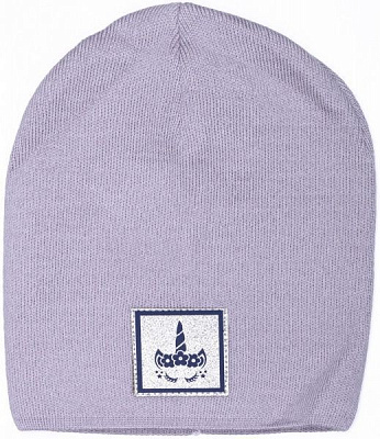 Шапочка детская для девочки Kraft+ арт. 2546 р.50-52 светло-серый 