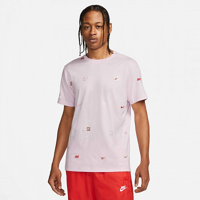 Футболка Nike M NSW 12 MO LOGO AOP TEE DN5246-663 р.L рожевий