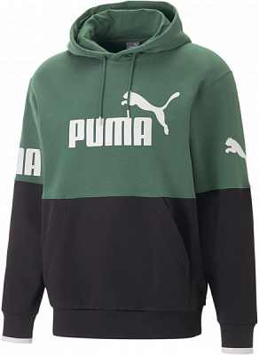 Джемпер Puma PUMA POWER COLORBLOCK HOODIE TR 67332537 р. XL зелений