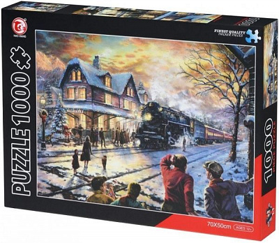 Пазл Same Toy Поезд в зимнем городе 88008Ut