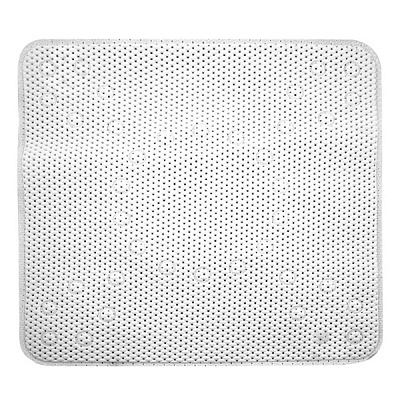 Килимок для ванної кімнати Arino 53x53 см з присосками білий 64881