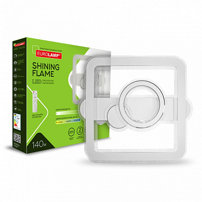 Світильник стельовий Eurolamp Shining Flame 140 Вт білий LED-ALS-140W-T32