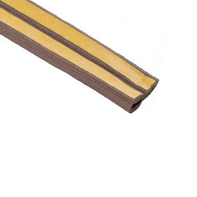 Уплотнитель самоклеющий резиновый Scley 0398-302100 9x7.5 мм коричневый