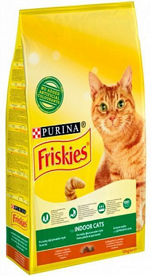 Корм Friskies Indoor с курицей и овощами 10 кг