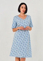 Ночная рубашка Roksana Verona 820/16079 р.4XL голубой