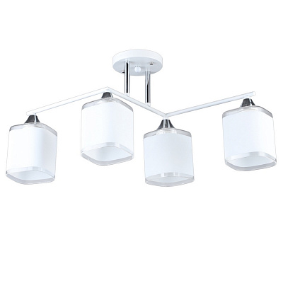 Люстра потолочная Victoria Lighting 4x40 Вт E27 белый Reuben/PL4 white