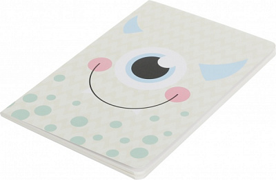 Блокнот Cute monster 1 желтый 14,5x21 см