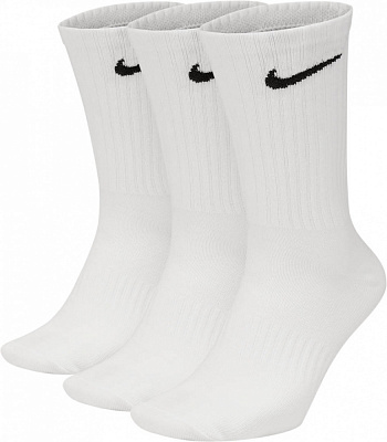 Носки Nike EVERYDAY LIGHTWEIGHT SX7676-100 р.42-46 белый 3 пари шт.