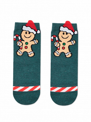 Носки детские унисекс Conte-Kids новогодние 21С-67СП 652 р.16–18 темно-бирюзовый 