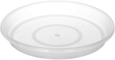 Поддон пластиковый прозрачный круглый (41075) бесцветный 