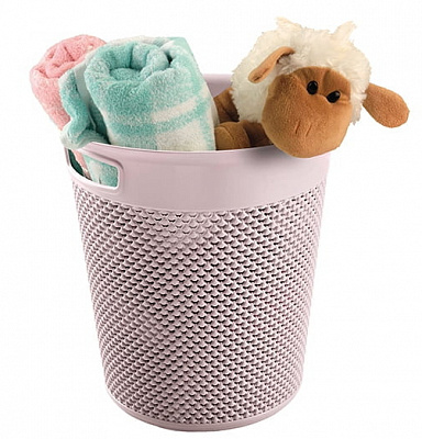 Корзина Ucsan Plastik DROP круглая 12 л розовый 