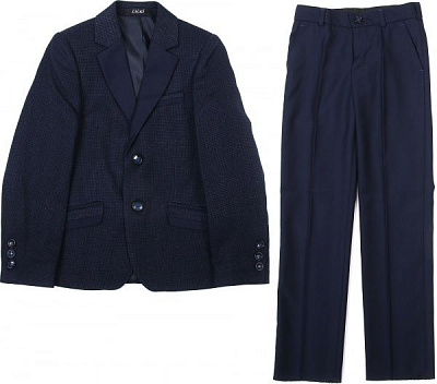 Костюм школьный ТК.2348 р.146 синий 217/2 мод.13 