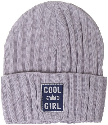 Шапочка детская для девочки Kraft+ 2560 р.52 светло-серый 