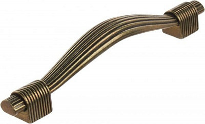 Меблева ручка D-140 G4 128 мм антична бронза DC 73062