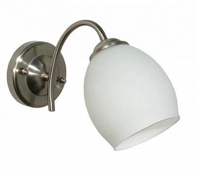 Бра Геотон A489-1А 1x60 Вт E27 матовый хром 48891 