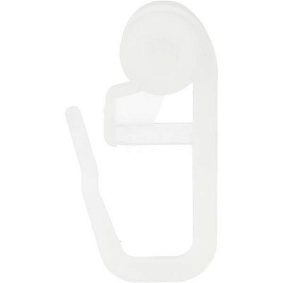 Гачки Bella Vita роликовий для стельового карнизу 20 шт набірний білий