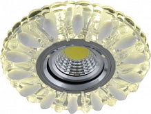 Светильник точечный Blitz BL 412LS3 с LED-подсветкой 3 Вт 4000 K MR16 35 Вт G5.3 хром 