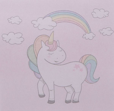 Блок бумаги единорог Rainbow