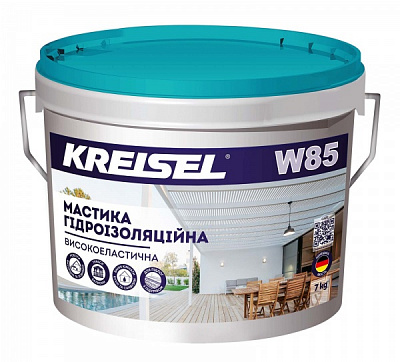Мастика гідроізоляційна KREISEL високоеластична W85 Nanofix 7 кг