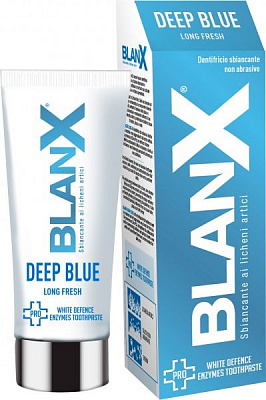 Зубная паста Blanx Pro Deep Blue с энзимами 75 мл 126 г