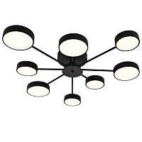 Люстра світлодіодна Victoria Lighting з пультом 112 Вт чорний Wood/PL8 black
