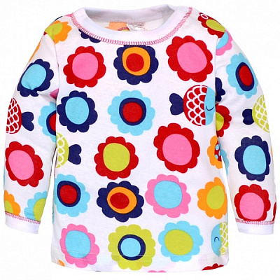 Кофта для девочки Татошка р.110 белый с принтом 0405204рб 
