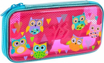 Пенал твердый пластиковый 3D HP-07 Funny Owl YES розовый