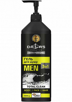 Гель для душу Dalas 3в1 Total clean 1000 мл