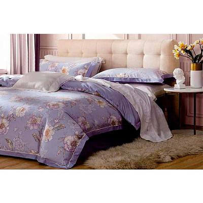 Комплект постільної білизни Daisy 2 бежевий із бузковим La Nuit