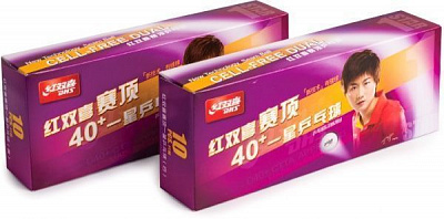 Мячи для настольного тенниса DHS DUAL 40+ мм 1* 10 шт пластик 