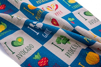 Рушник вафельний Овочі 45x60 см мульті UP! (Underprice)