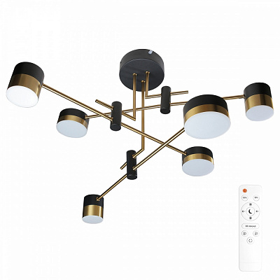 Люстра стельова LED CONCEPT ASKE 7540 6x55 Вт бронза/чорний