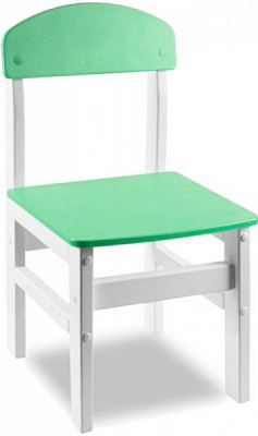 Стільчик для дітей Yuliana Woody білий з салатовом сидінням 12003201