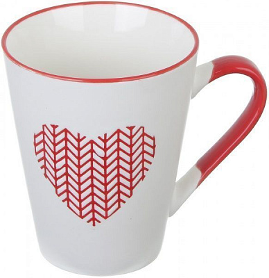 Чашка Wool Heart Red 320 мл Happy Go